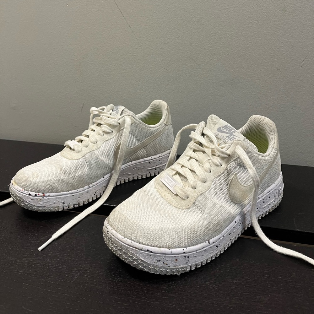 Nike Air Force 1 fly knit crater white 6